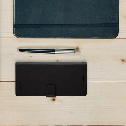 For iPhone 14+ Plus  Wallet Flip Case with Card holder Black
