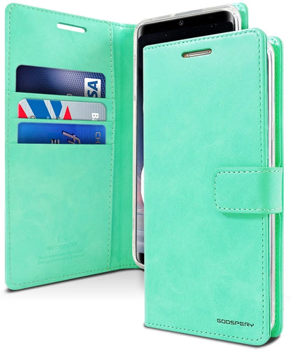 For Samsung Galaxy S24 FE Wallet Case with Card holder Mint  Flip Cover