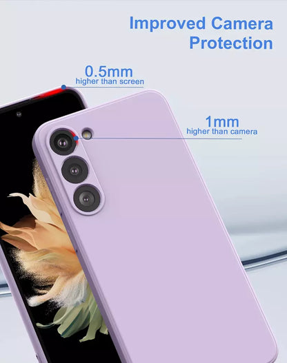 For Samsung Galaxy A35 5G Light Purple Silicone Gel case
