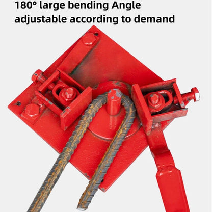 Portable 1-20mm Manual Steel Bender Machine Building Rebar Bar Bender