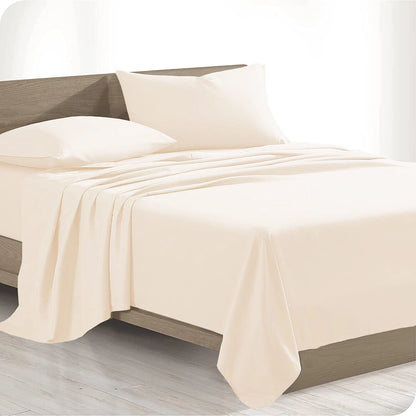 Soft Bed Sheet Set | Queen King Single Double - Flat Sheet, Fitted Sheet, Pillowcase