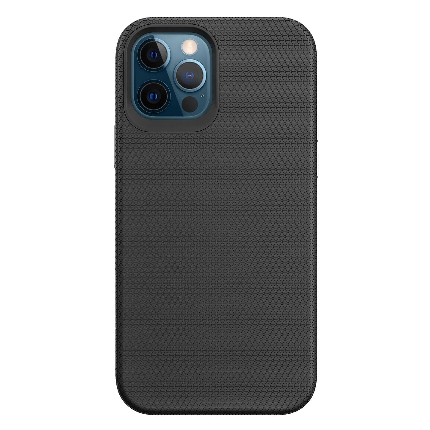 For iPhone 12 Pro Shockproof Case Rugged Black Case