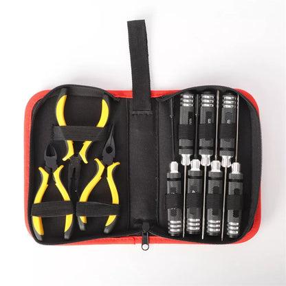 10 in 1 RC Car Tool Kit Screwdriver Set Pliers Hex Sleeve Socket Repair Tools