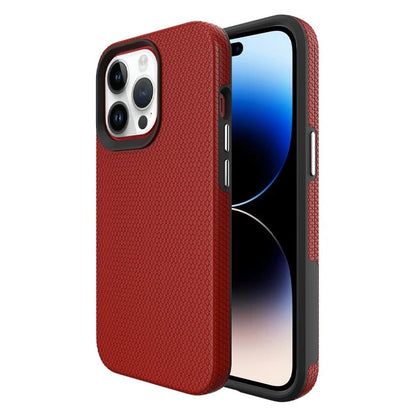 For iPhone 15 Pro Shockproof Case Rugged Red Case