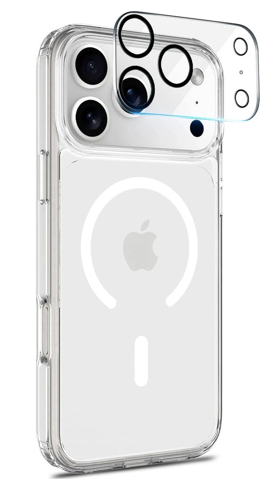 For iPhone 17 Pro Clear  Magsafe Cover + 1 x Camera Lens Protectors