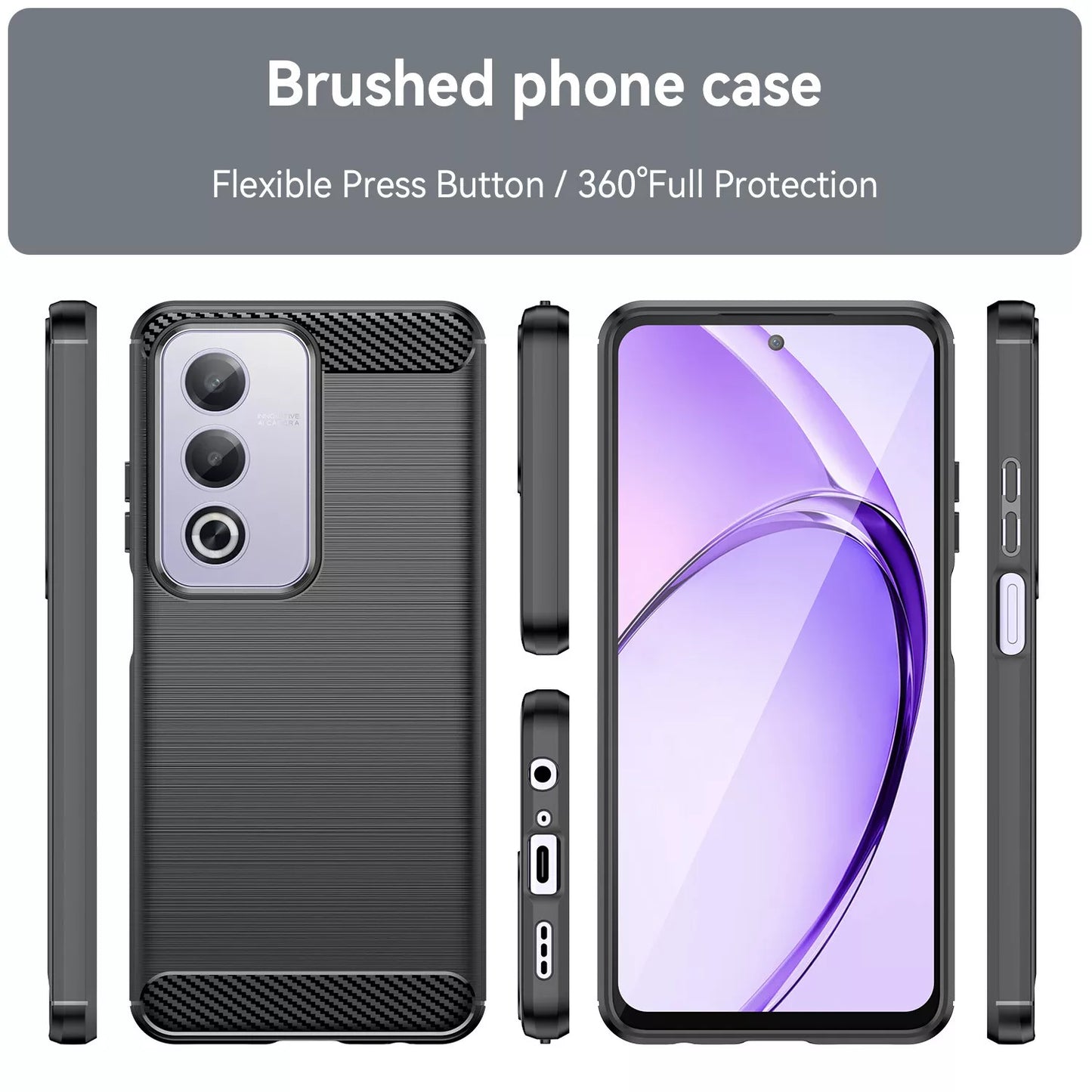 For OPPO A5 5G  Shockproof Heavy Duty TPU Case