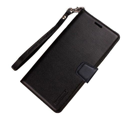 For Samsung Galaxy A15 Wallet Case with Lanyard Black Colour Flip Cover