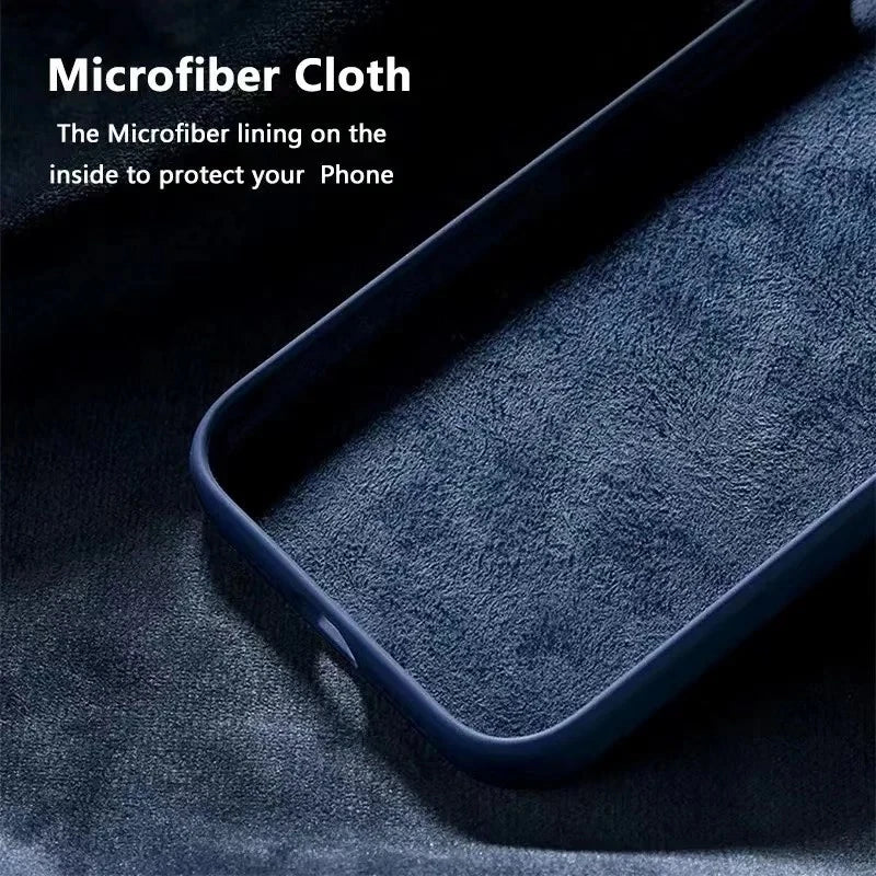 For iPhone 13 shockproof case slim navy blue case