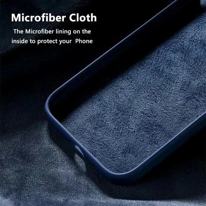 For iPhone 13 shockproof case slim navy blue case