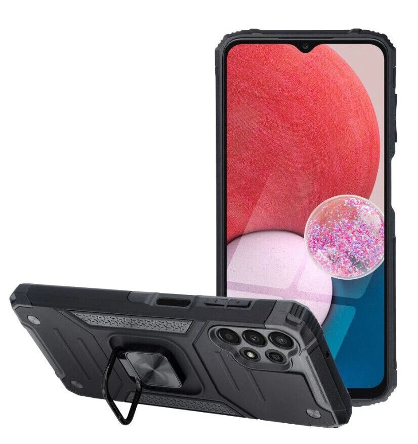 For  Samsung Galaxy A16 Black Magnetic tradie Phone case-Black