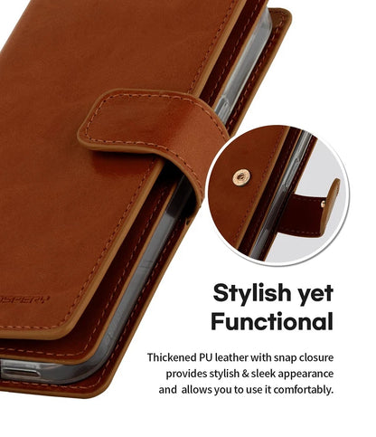 For iPhone 8 Double Layers Wallet  Brown Case