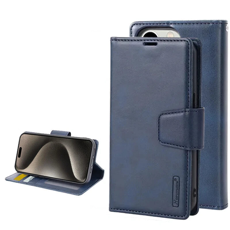 For iPhone 11 Pro Wallet Case Navy blue Colour Flip Cover