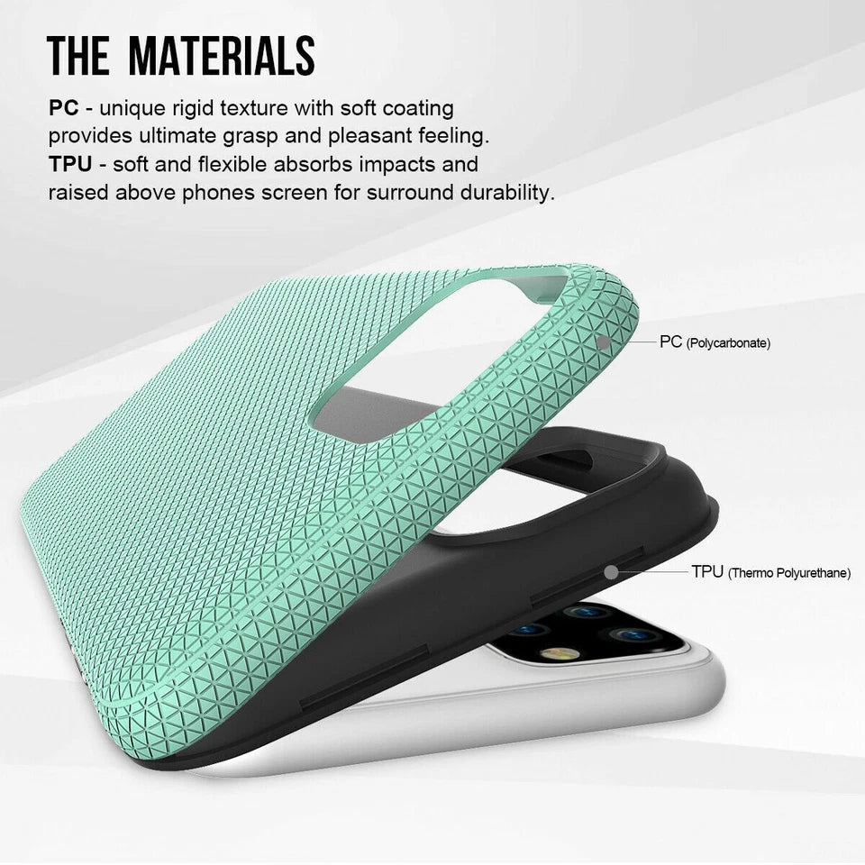For iPhone 11 Shockproof Case Rugged Case-Mint Green