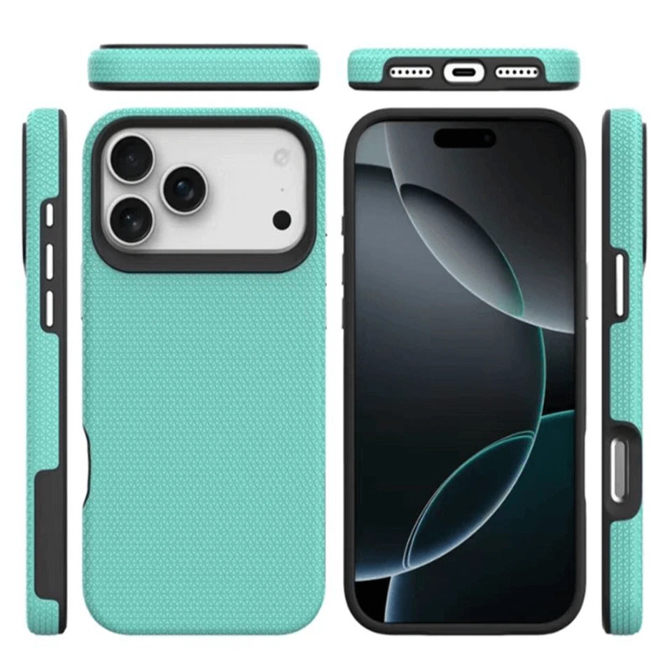 For iPhone 17 Pro Shockproof Rugged Mint Case
