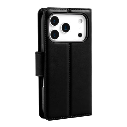 For iPhone 17 Pro Wallet Case Black Colour Flip Cover