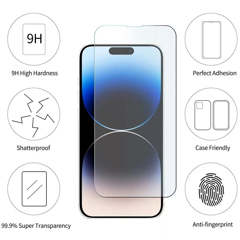 2X Tough Tempered Glass Screen Protector for iPhone 14 Pro