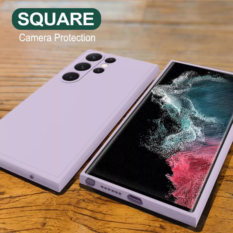 For Samsung Galaxy S24 Ultra Light Purple Silicone Gel case