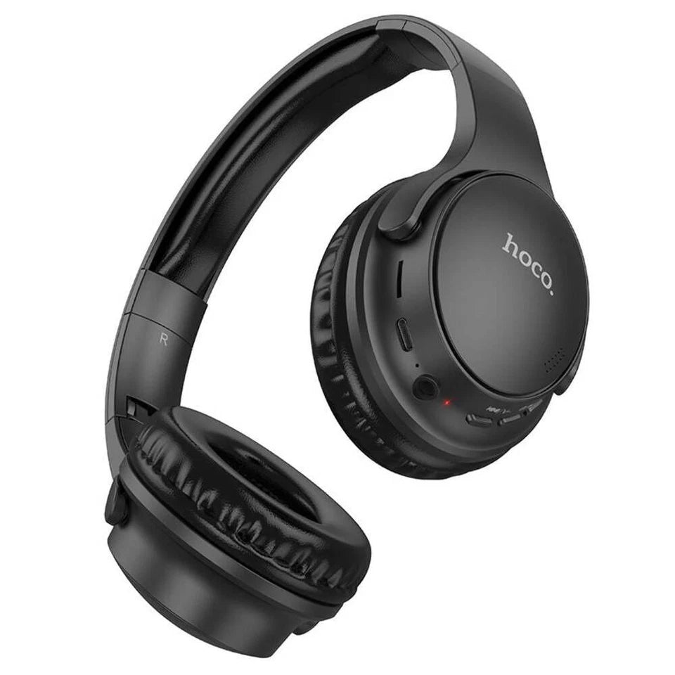 Compact Wireless Bluetooth Headphones - Black